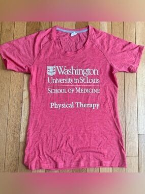 Sport-Tek coral Washington University School of Medicine Physical Therapy Tee XS